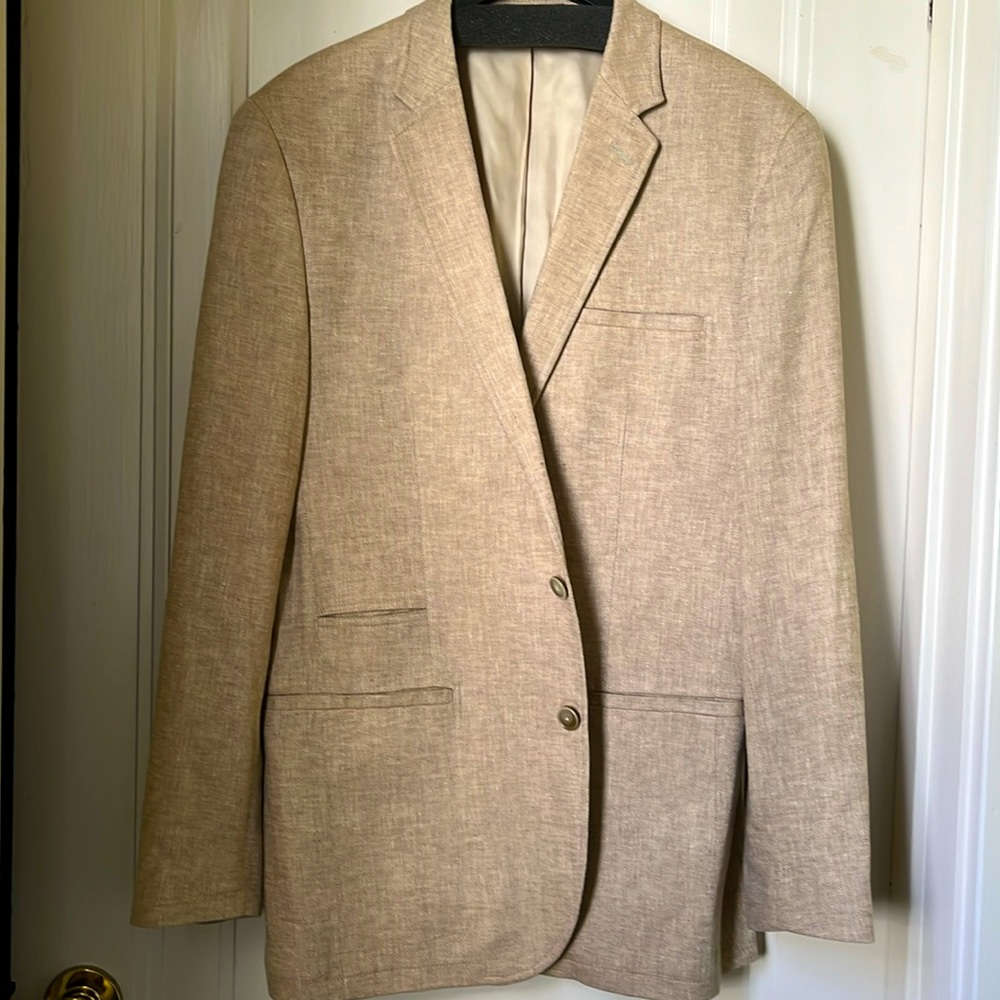 Egara Men’s Blazer Size 42R Herringbone Twill Sz 42 R - Picture 3 of 12